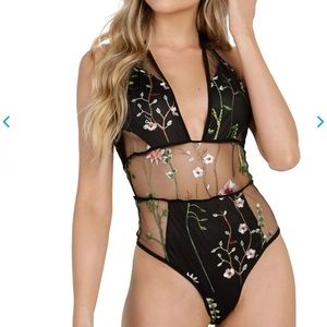 iheartraves NEW Lace Flowerfields Bodysuit